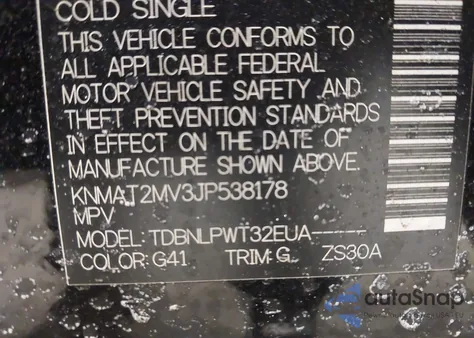 2018 Nissan Rogue S z USA, uszkodzony, nr VIN KNMAT2MV3JP538178